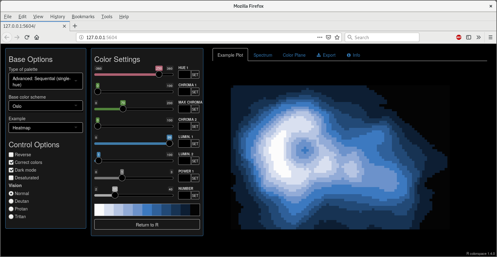 HCL-Based Color Palettes • colorspace